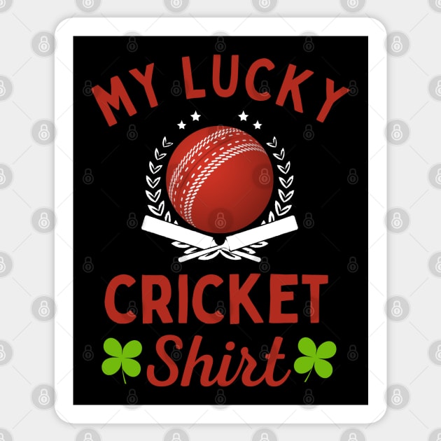 Cricket Lucky Tee Sticker by footballomatic